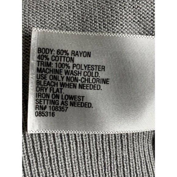 Womens Worthington Sweater Top Size M Babydoll Button Ruffle EUC 3709 Feminine - Picture 8 of 8